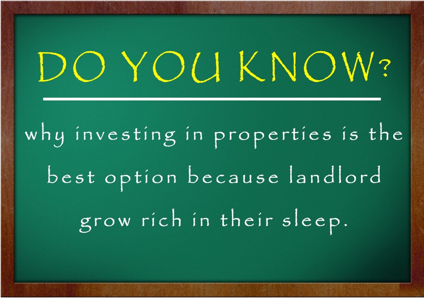Why Do you invest in properties