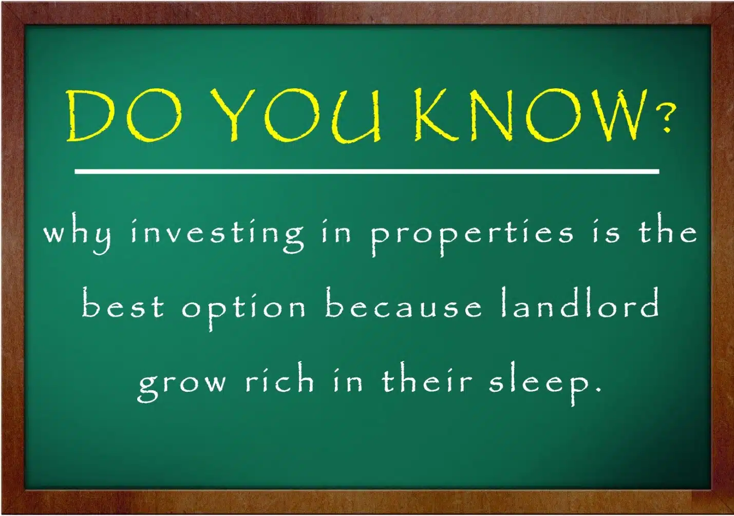 Why Do you invest in properties