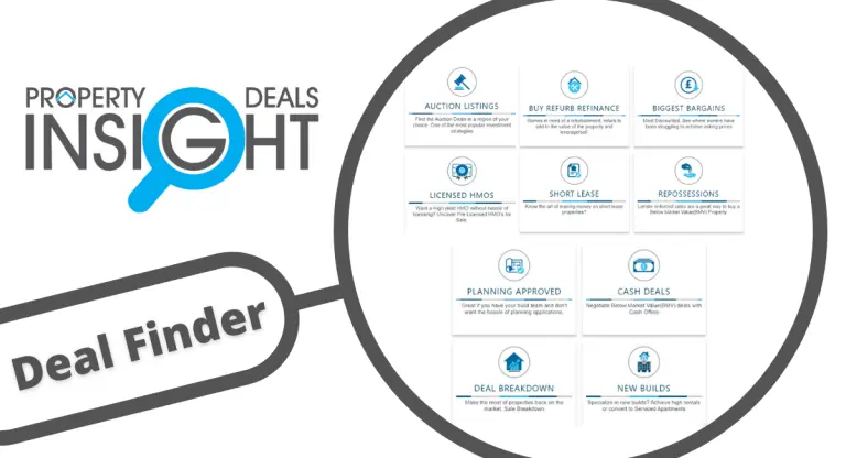 Use Property deals insight Deal Finder to find the best property deals in UK
