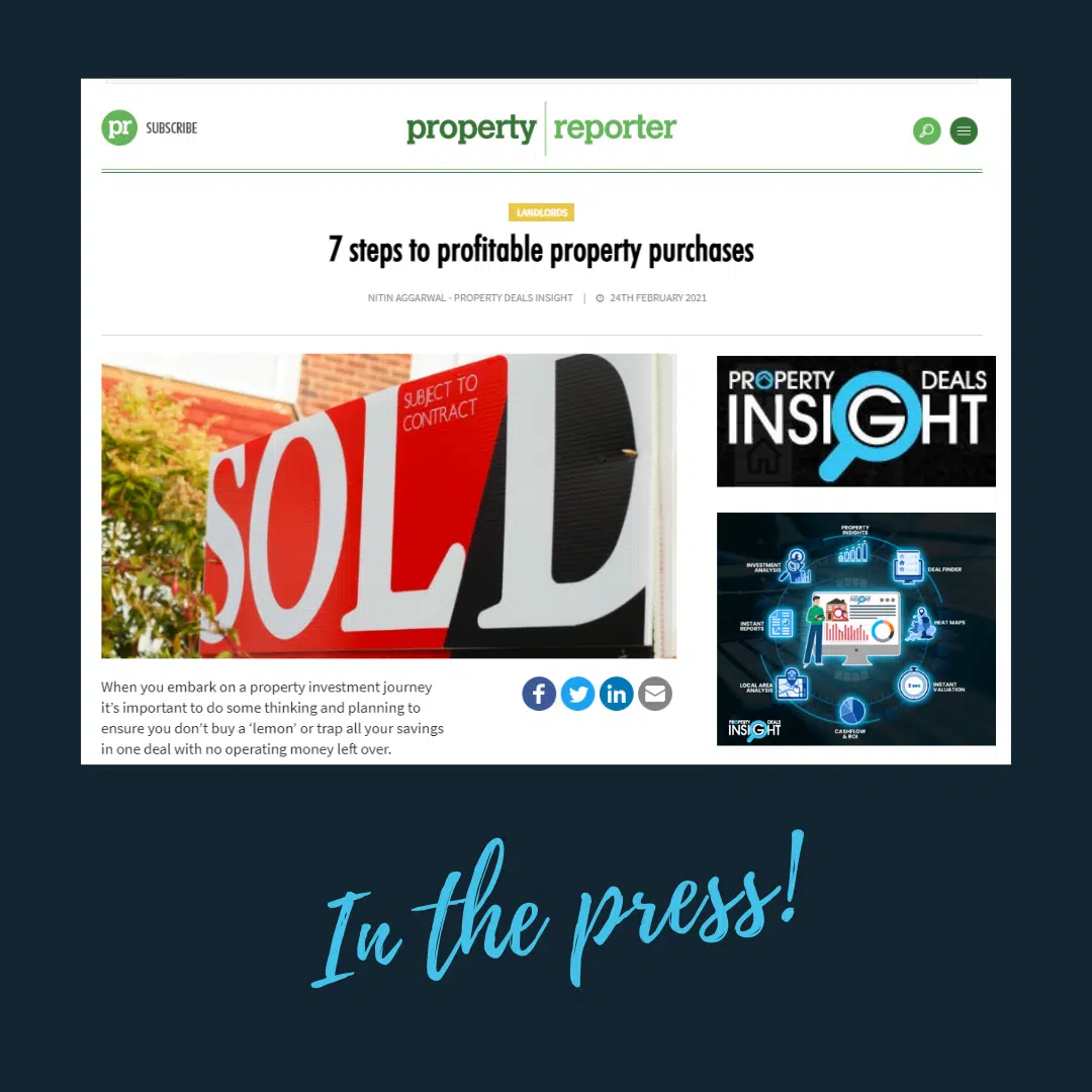 7 Steps to a profitable Property Purchase - Property Deals Insight