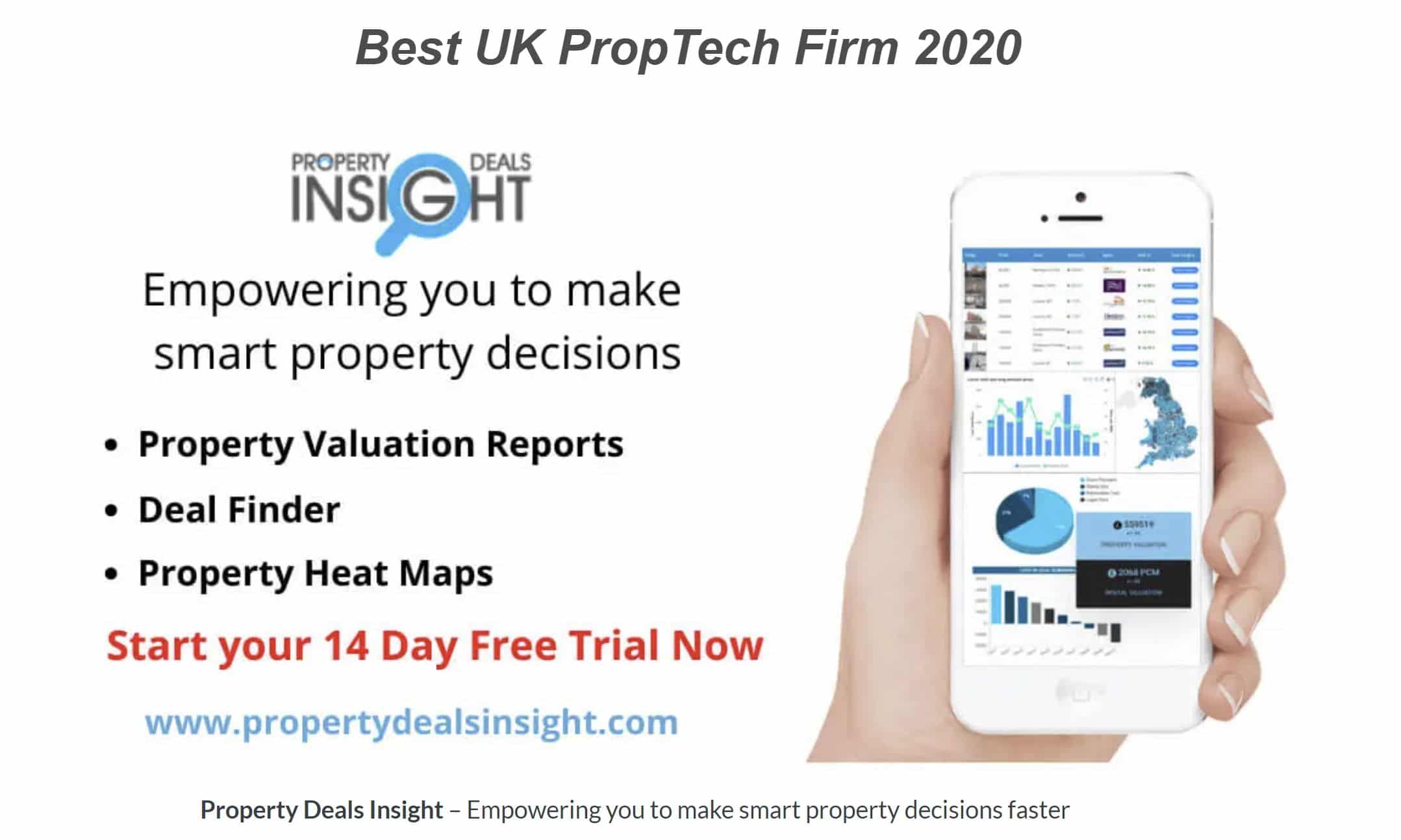 Winner of Best UK PropTech Firm 2020 - Property Deals Insight