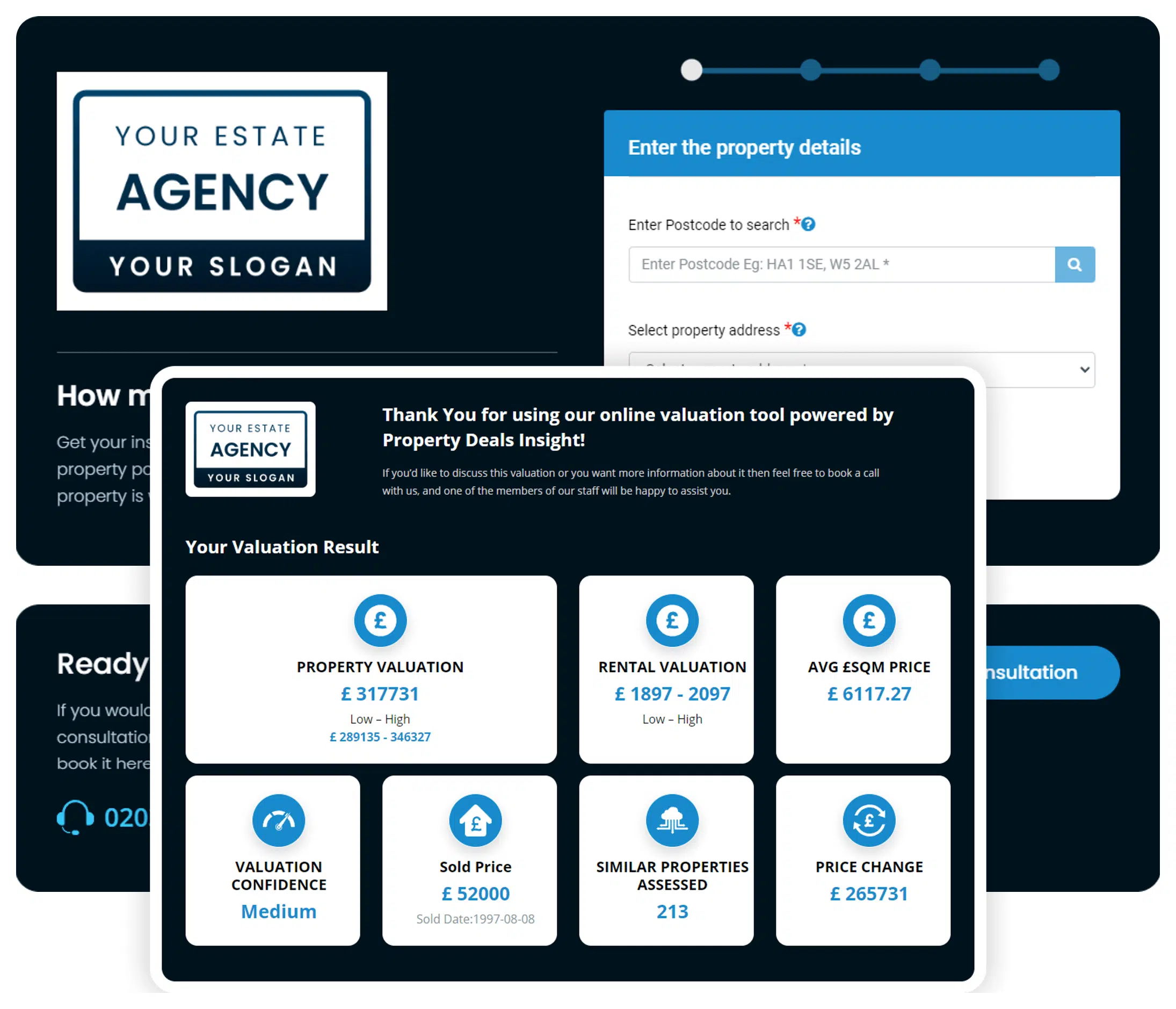 PDI Valuation Lead Magnet Widget that attracts landlords and vendors and converts them into hot leads.